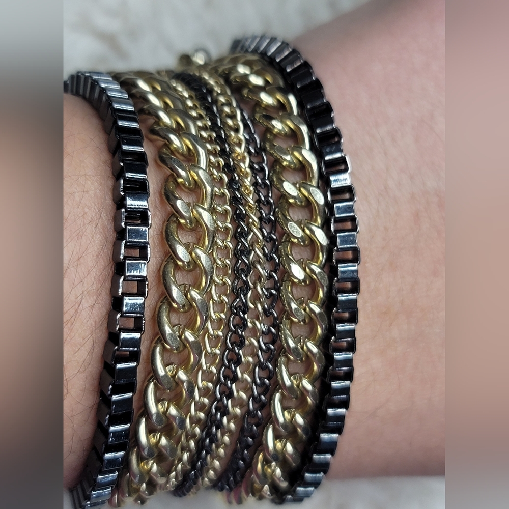 Multilayered Stainless Steel Bracelet